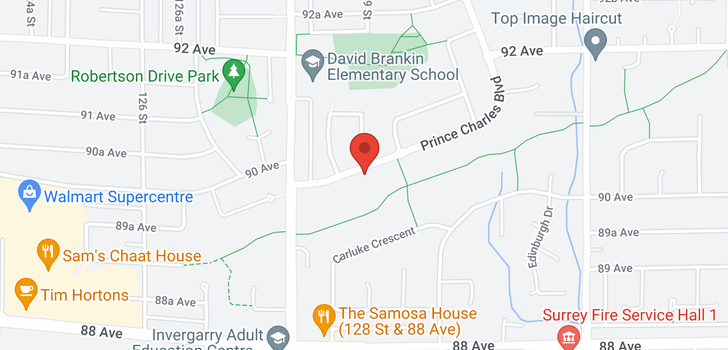 map of 9034 PRINCE CHARLES BOULEVARD